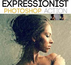 PS动作－艺术表现：Expressionist Photoshop Action